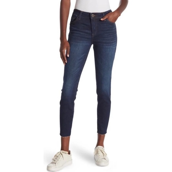 Kut From The Kloth Jeans Carlo Ankle Skinny Dark Wash Stretch Denim SZ 4 NEW! - Picture 2 of 15